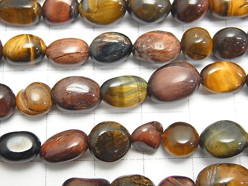 1strand $5.79! Tiger Eye AA ++ 3 color mix Nugget 1strand (aprx.15inch / 38cm)