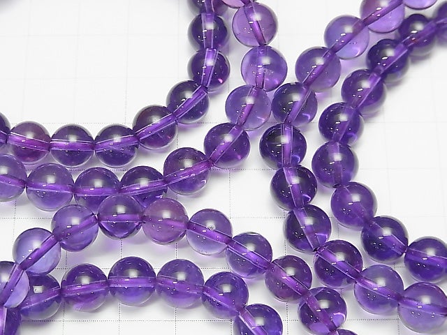 [Video] High Quality Amethyst AAA- Round 8mm Bracelet