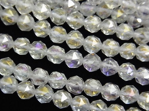 [Video] High Quality! Aqua Crystal AAA Star Faceted Round 6mm half or 1strand beads (aprx.14inch/35cm)