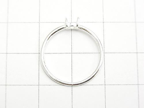 1 pc $4.79! Silver 925 Ring Frame  Round 4 mm Size: 11 No coating 1 pc