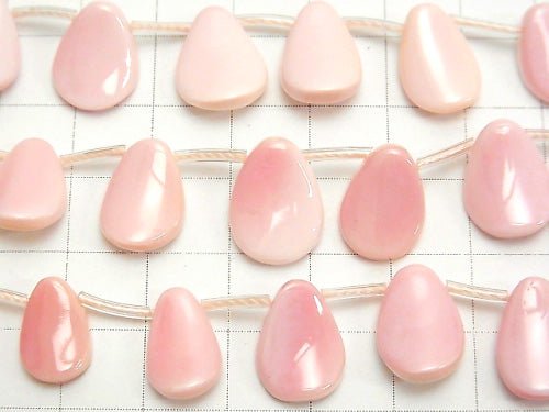 Queen Conch Shell AAA Twist Pear shape half or 1strand beads (aprx.15inch/36cm)