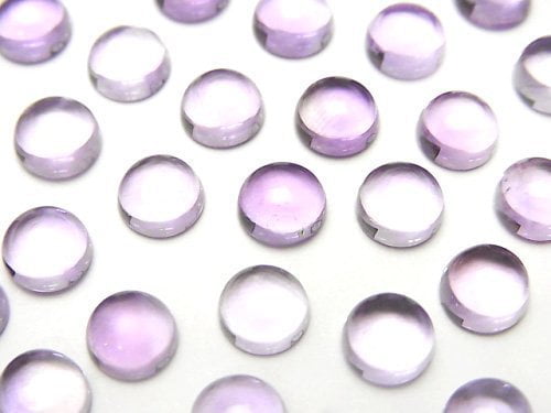 High Quality Pink Amethyst AAA Round Cabochon 6x6mm 5pcs