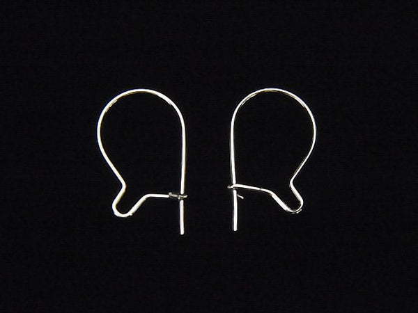 Silver925 Kidney Earwire 15x8.5mm 3pairs