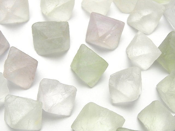 Multicolor Fluorite Undrilled 8Faceted Body 100g