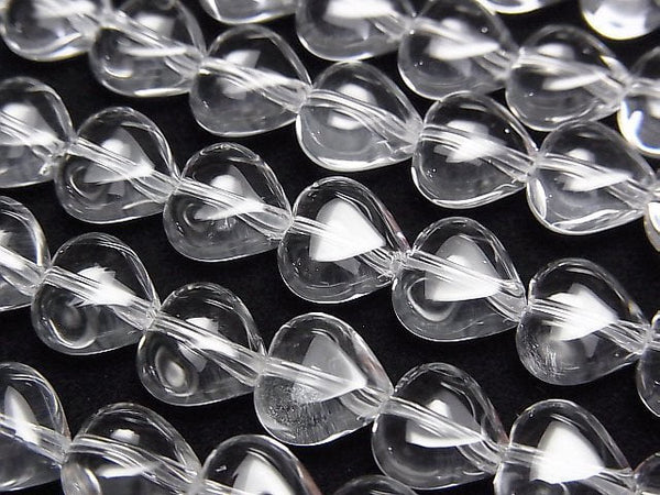 [Video]Crystal AAA Vertical Hole Heart 8x8x5mm 1/4 or 1strand beads (aprx.15inch/37cm)