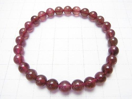 [Video] [One of a kind] Brazil High Quality Rubellite (Pink Tourmaline) AAA Round 6.5mm Bracelet NO.2