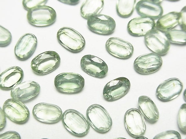 [Video] High Quality Green Kyanite AAA Loose stone Oval Faceted 6x4mm 5pcs
