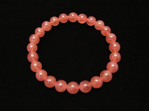[Video] [One of a kind] Top Quality Argentina Rhodochrosite AAAA+ Round 8mm Bracelet NO.21
