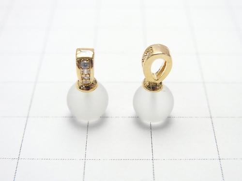 Metal Parts with Bail Screw Eye Gold Color (with CZ) 3pcs $3.79!