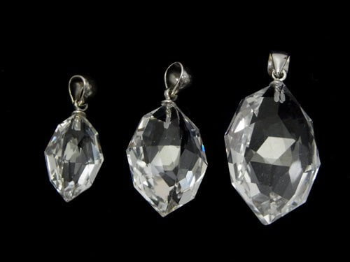 [Video]High Quality Crystal AAA Multiple Facets Faceted Pendant [SS][S][M] Silver925