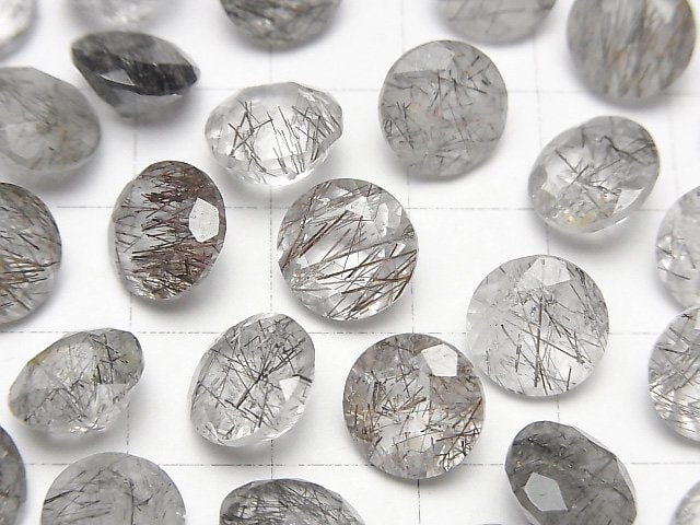 [Video] High Quality Tourmaline Quartz AAA Loose stone Round Faceted 10x10mm 2pcs