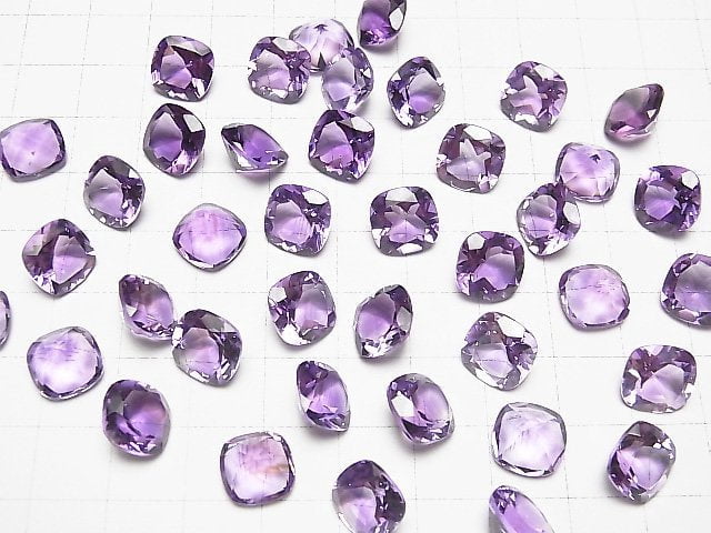[Video] High Quality Amethyst AAA Loose stone Square Faceted 10x10mm 3pcs