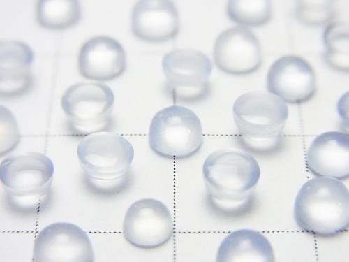 High Quality Blue Chalcedony AAA Round Cabochon 4 x 4 x 2.5 mm 10 pcs $3.79!