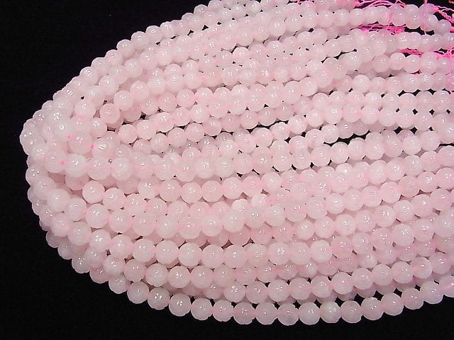 [Video] Rose Quartz AA++ Lotus Carving 8mm half or 1strand beads (aprx.15inch/36cm)