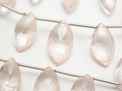 1strand $17.99High Quality Rose Quartz AAA Marquise  Faceted Briolette  1strand (aprx.6inch/15cm)