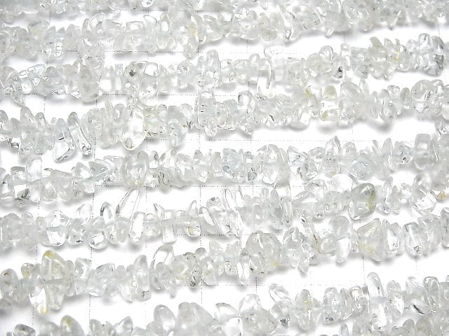 [Video] Natural White Topaz AAA- Chips (Small Nugget ) 1strand (aprx.32inch/80cm)