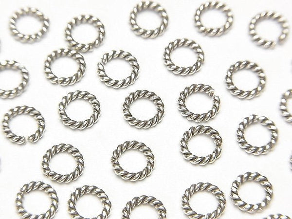 Karen silver rope ring (opening and closing type) 4mm,5.5mm,6mm,8mm 10pcs