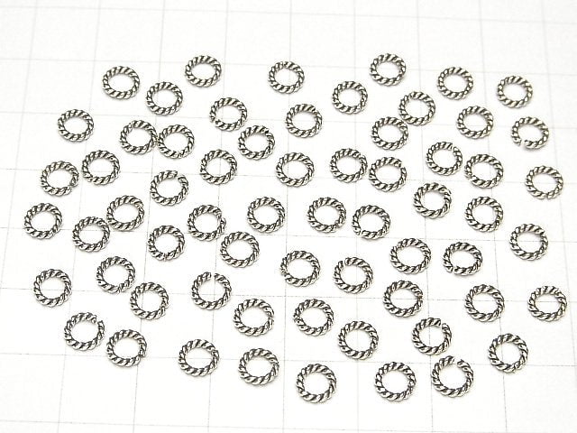 Karen silver Rope Ring (opening and closing type) 4mm,5.5mm,6mm,8mm 10pcs