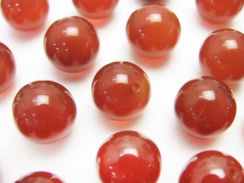 Red Agate AAA Half Drilled Hole Round 10mm 10pcs $3.99!