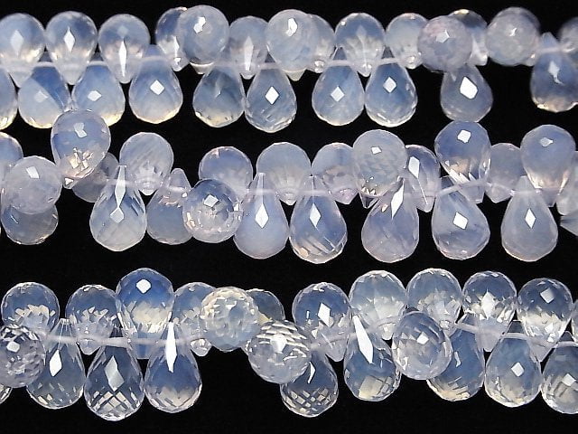 [Video] High Quality Scorolite AAA- Drop Faceted Briolette 1/4 or 1strand beads (aprx.4inch / 10cm)