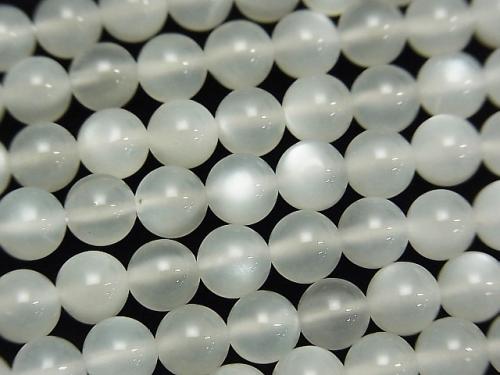 High Quality White-Light Gray Moon Stone AAA Round 6mm half or 1strand (aprx.15inch / 38cm)