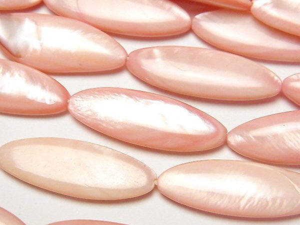[Video] Classic pink color Shell Marquise 30x10x4mm 1strand beads (aprx.14inch/35cm)
