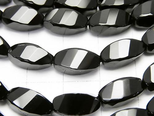 Onyx  Rice 4Faceted Twist xMultiple Facets 12x6x6mm half or 1strand (aprx.15inch/36cm)