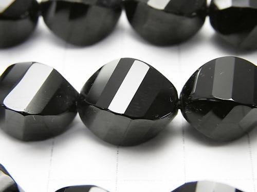 Onyx  Rice 4Faceted Twist xMultiple Facets 14x10x10mm half or 1strand (aprx.15inch/38cm)