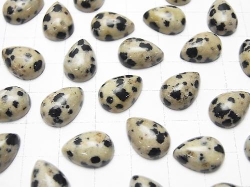 Dalmatian Jasper Pear shape Cabochon 14x10mm 5pcs $4.79!