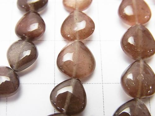 High Quality Scapolite  Cat's Eye (Glass) AAA Chestnut (Smooth)  1/4 or 1strand (aprx.7inch/18cm)
