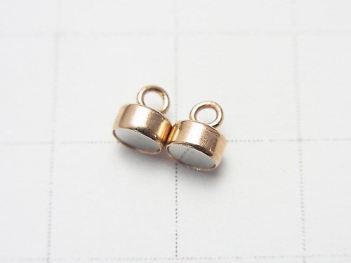 14KGF Pink Gold Filled Magnetic Clasp 4x5mm 1pair (2 pieces)