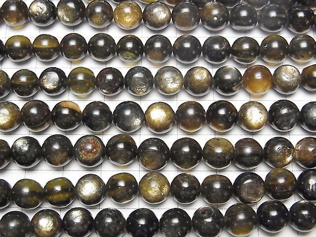 [Video]Moscovite Round 8mm half or 1strand beads (aprx.15inch/38cm)