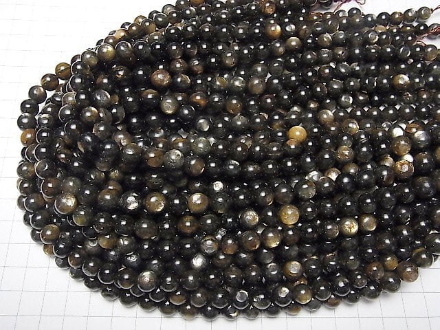 [Video]Moscovite Round 8mm half or 1strand beads (aprx.15inch/38cm)