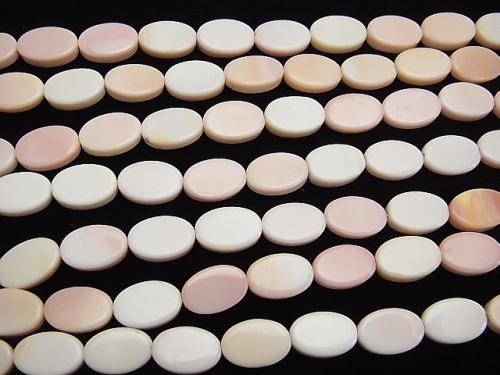 Queen Conch Shell AAA- Oval 12x8mm half or 1strand beads (aprx.15inch/38cm)