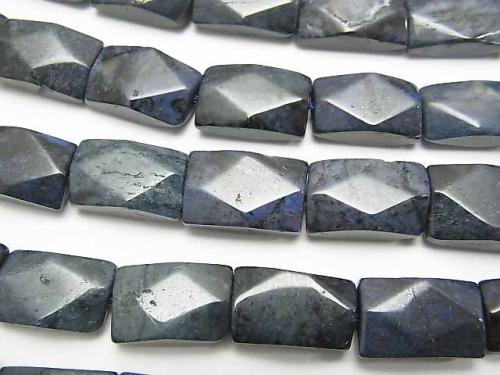 1strand $8.79! Dumortierite AA Faceted Rectangle 14x10mm 1strand (aprx.15inch/38cm)