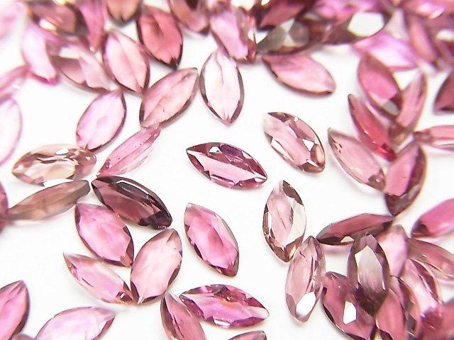 [Video] High Quality Pink Tourmaline AAA Undrilled Marquise Faceted 6x3mm 5pcs