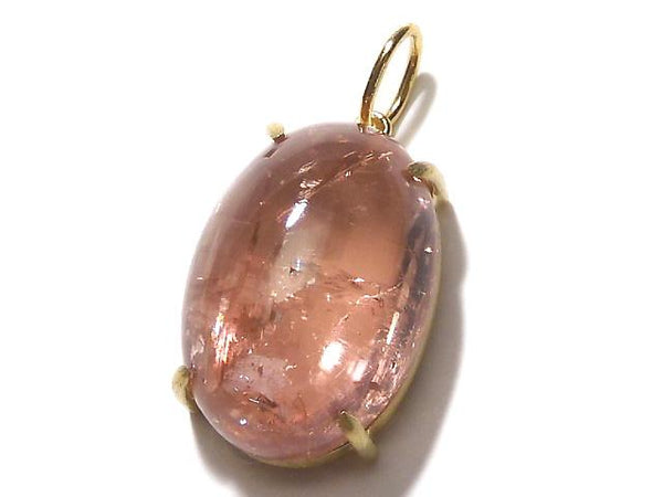 [Video] [One of a kind] Made in Japan!  High Quality Tourmaline AAA Pendant 18KGP NO.14