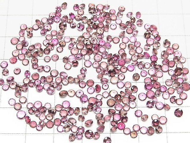 [Video]High Quality Pink Tourmaline AAA Loose stone Round Faceted 3x3mm 10pcs