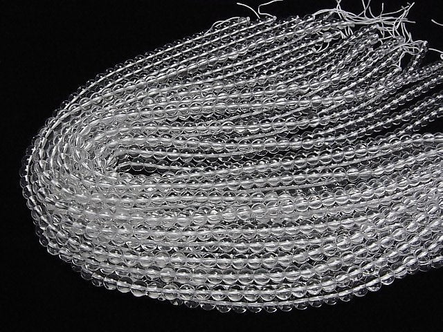 [Video]Crystal Quartz AAA Round 6mm half or 1strand beads (aprx.15inch/38cm)