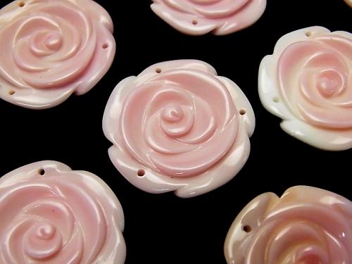 Queen Conch Shell AAA Rose  25mm [3 holes] 1pc $6.79!
