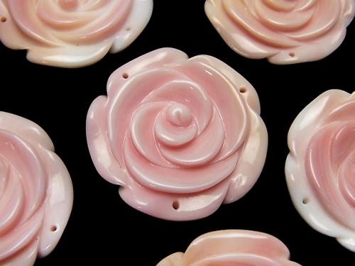 Queen Conch Shell AAA Rose  30mm [3 holes] 1pc $7.79!