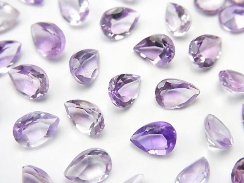 High Quality Pink Amethyst AAA Undrilled Pear shape faceted 7x5mm 10pcs $6.79!