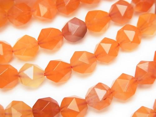 Mix Carnelian 20 Faceted Round 8mm half or 1strand (aprx.15inch / 37cm)