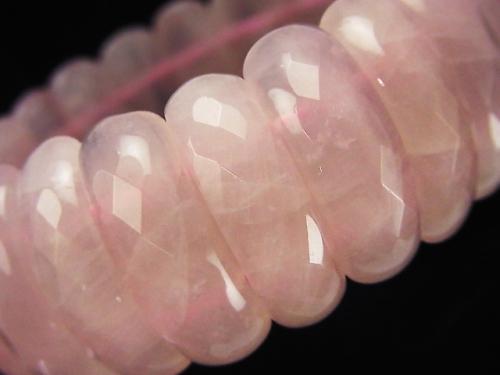Rosestrand AA ++ Double Hole Faceted Oval 25x9x8mm 1strand (Bracelet)