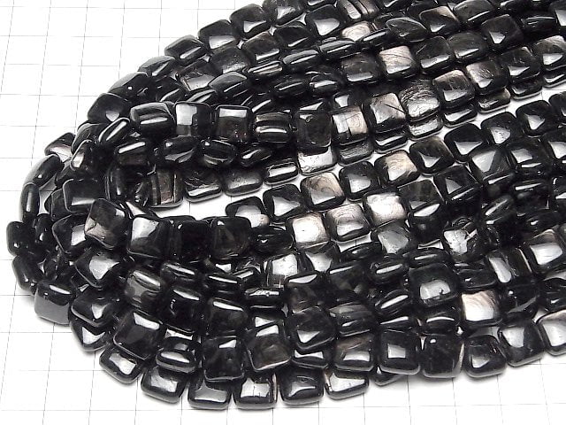 [Video]Hypersthene AAA- Square 10x10mm half or 1strand beads (aprx.15inch/36cm)