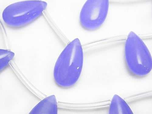 Blue Lavender Jade Pear shape 22x12x7mm half or 1strand beads (aprx.15inch/36cm)