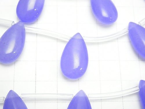 Blue Lavender Jade Pear shape 22x12x7mm half or 1strand beads (aprx.15inch/36cm)