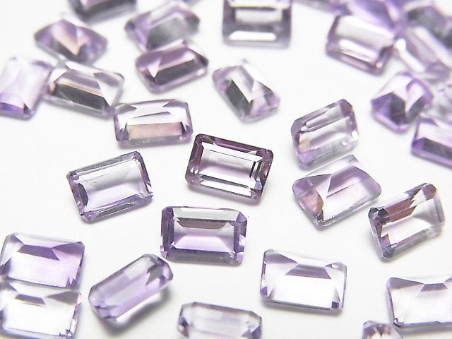 [Video] High Quality Amethyst AAA Loose stone Rectangle Faceted 6x4mm 20pcs