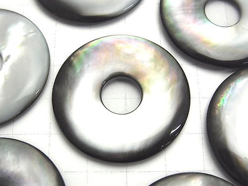 High Quality Black Shell (Black-lip Oyster) AAA Coin (Donut) 35x35x5mm 1pc $6.79!