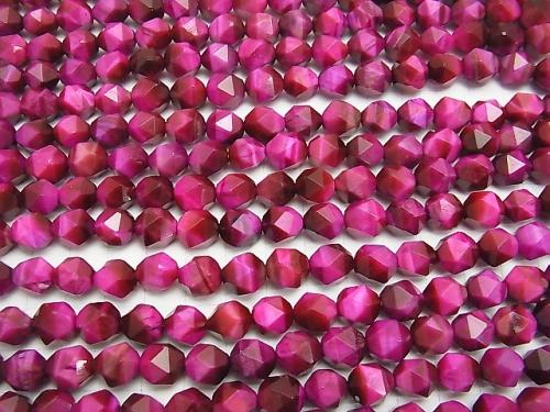 1strand $11.79! Pink Color Tiger Eye AA + 24Faceted Round 10mm 1strand (aprx.14inch / 35cm)
